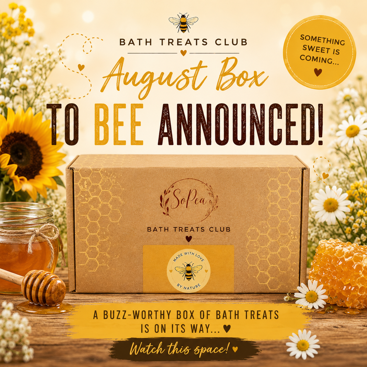 The Honey Harvest | August | SoPea Bath Treats Club Subscription Box