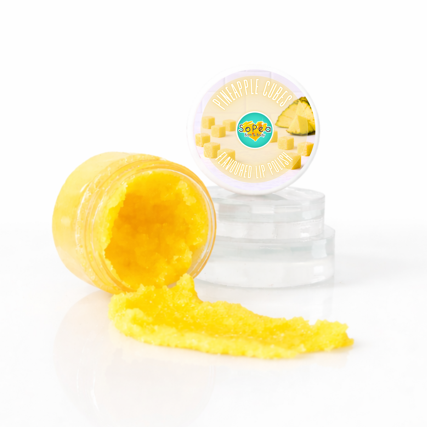 Pineapple Cubes Flavoured Lip Polish | Exfoliating Sugar Lip Scrub
