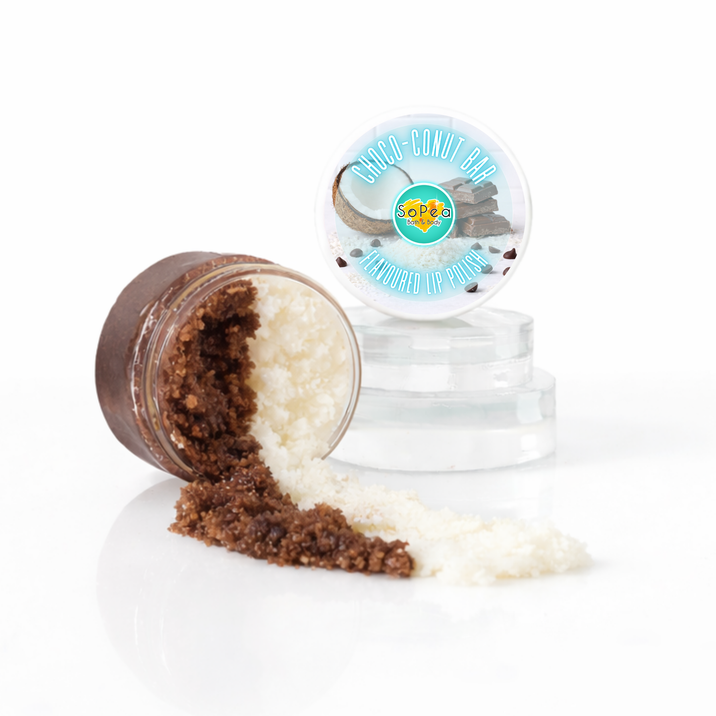 Choco-Conut Flavoured Lip Polish | Exfoliating Sugar Lip Scrub