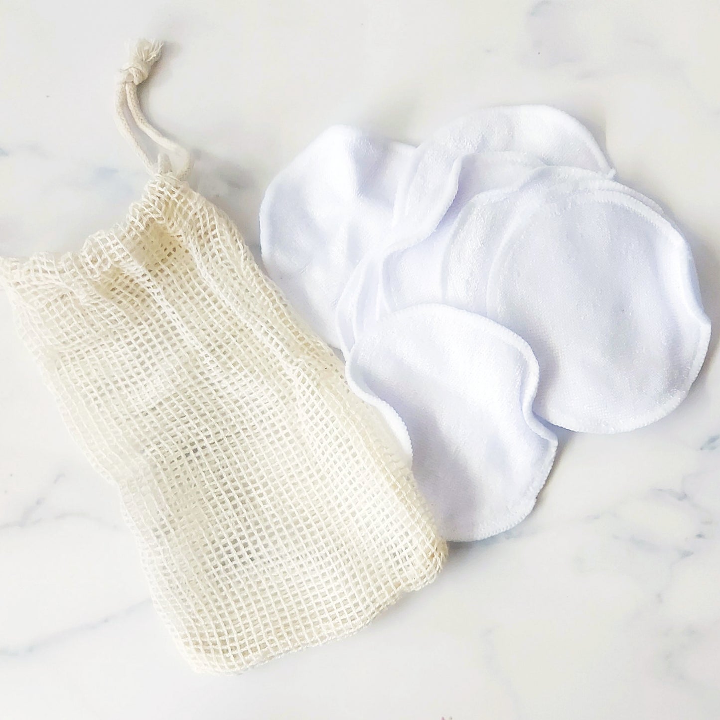 Bamboo reusable facial pads (10 in a bag)