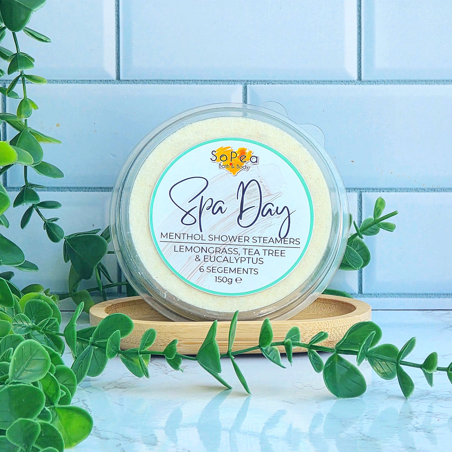Spa Day | Tea Tree Eucalyptus & Lemongrass Menthol | 6 Segment Shower Steamers