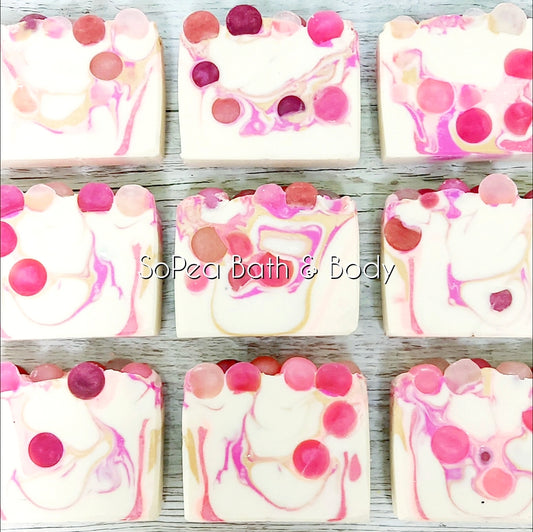 Pink Fizz | Raspberry Prosecco Fragrance | Handmade Artisan Bar Soap