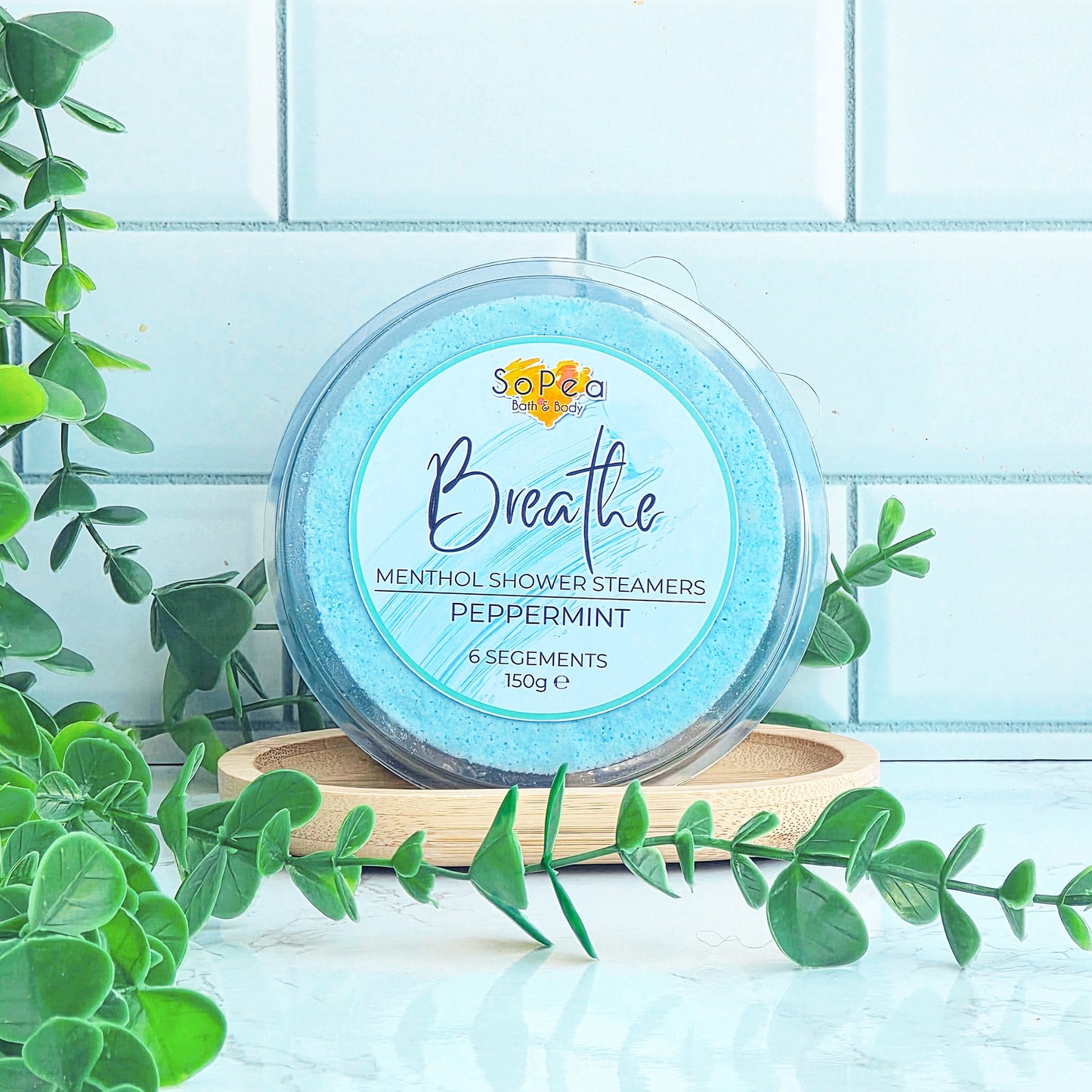 Breathe | Peppermint Menthol | 6 Segment Shower Steamers