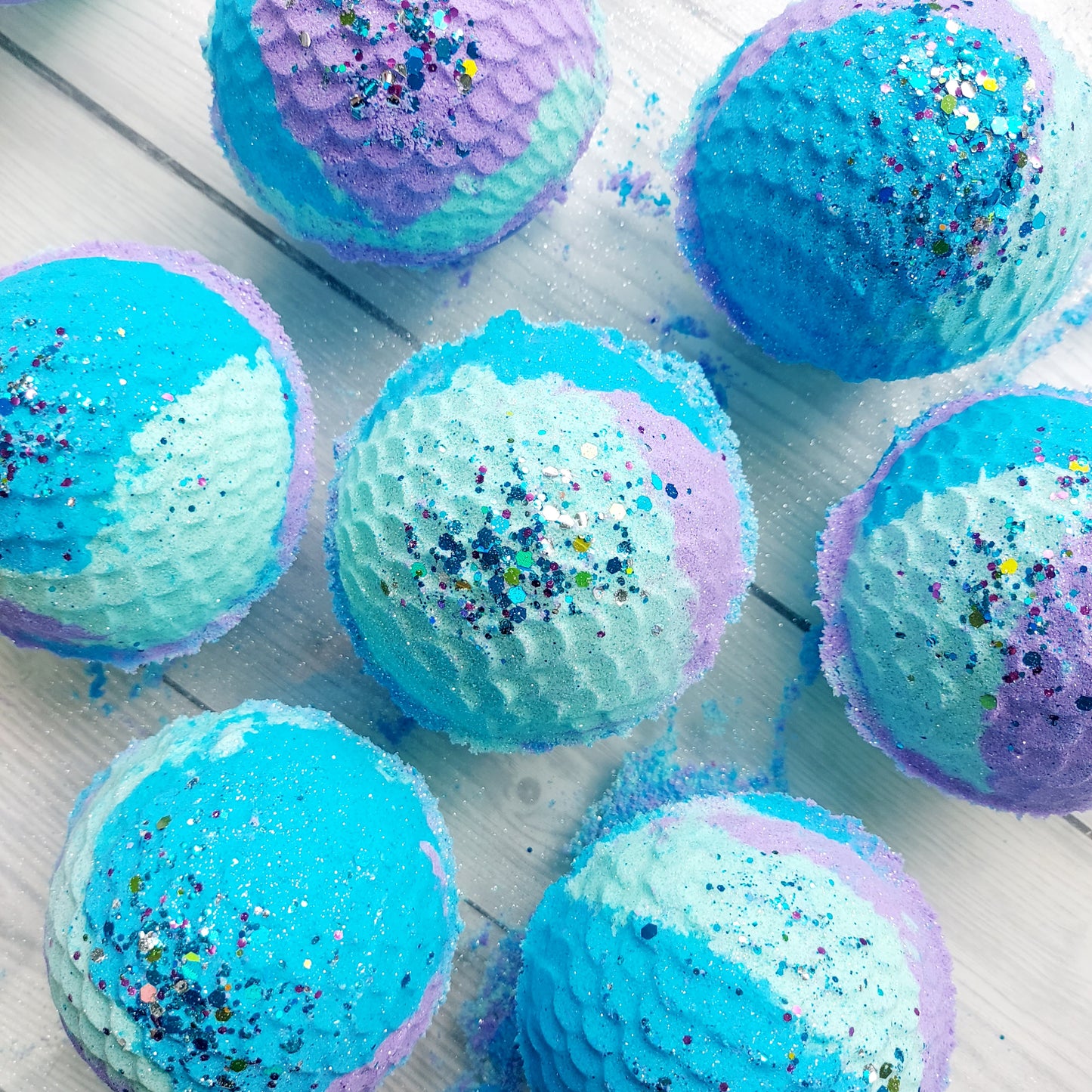 Blueberry Muffin Mermaid Scales Bath Bomb