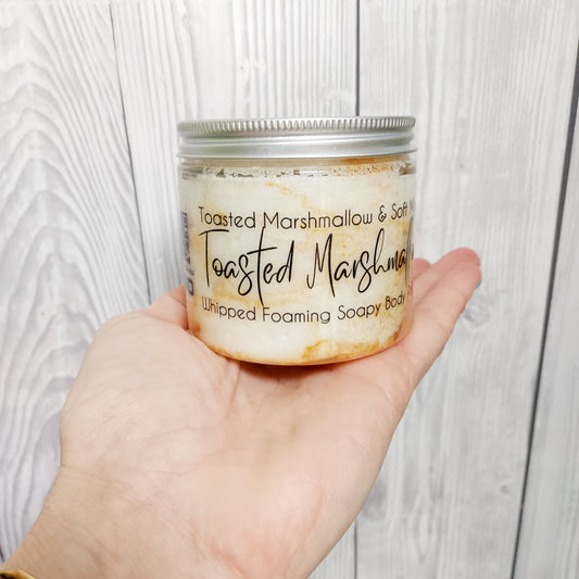 Toasted Marshmallow | Toasted Marshmallow Scented | Whipped Foaming Sugar Body Polish