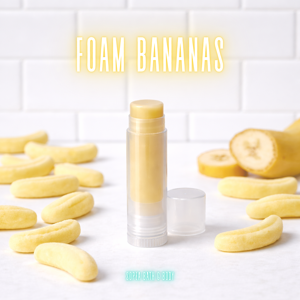 Foam Banana Sweeties | Flavoured Lip Balm