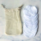 Bamboo reusable facial pads (10 in a bag)