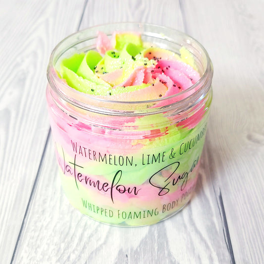 Watermelon Sugar Hi! | Watermelon, Lime & Cucumber | Whipped Foaming Sugar Body Polish