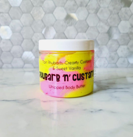 EXCLUSIVE LIMITED EDITION SoPea & Resin Jules Rhubarb & Custard | Whipped Body Butter