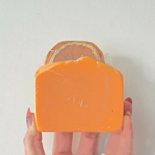 Orange Juice | With 100% Orange Juice & a Zesty Blend Of Orangy Goodness | Handmad Bar Soap