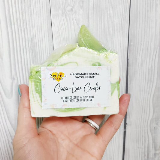 Coco-Lime Cooler | Coconut & Lime Fragranced | Handmade Bar Soap