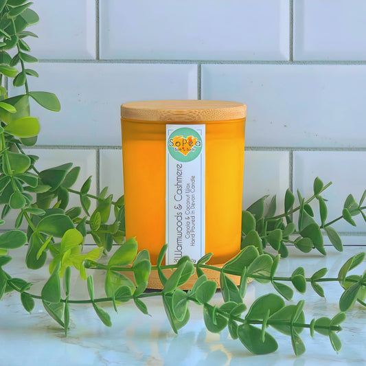 Warmwoods & Cashmere | 20cl Canola & Coconut Wax Candle