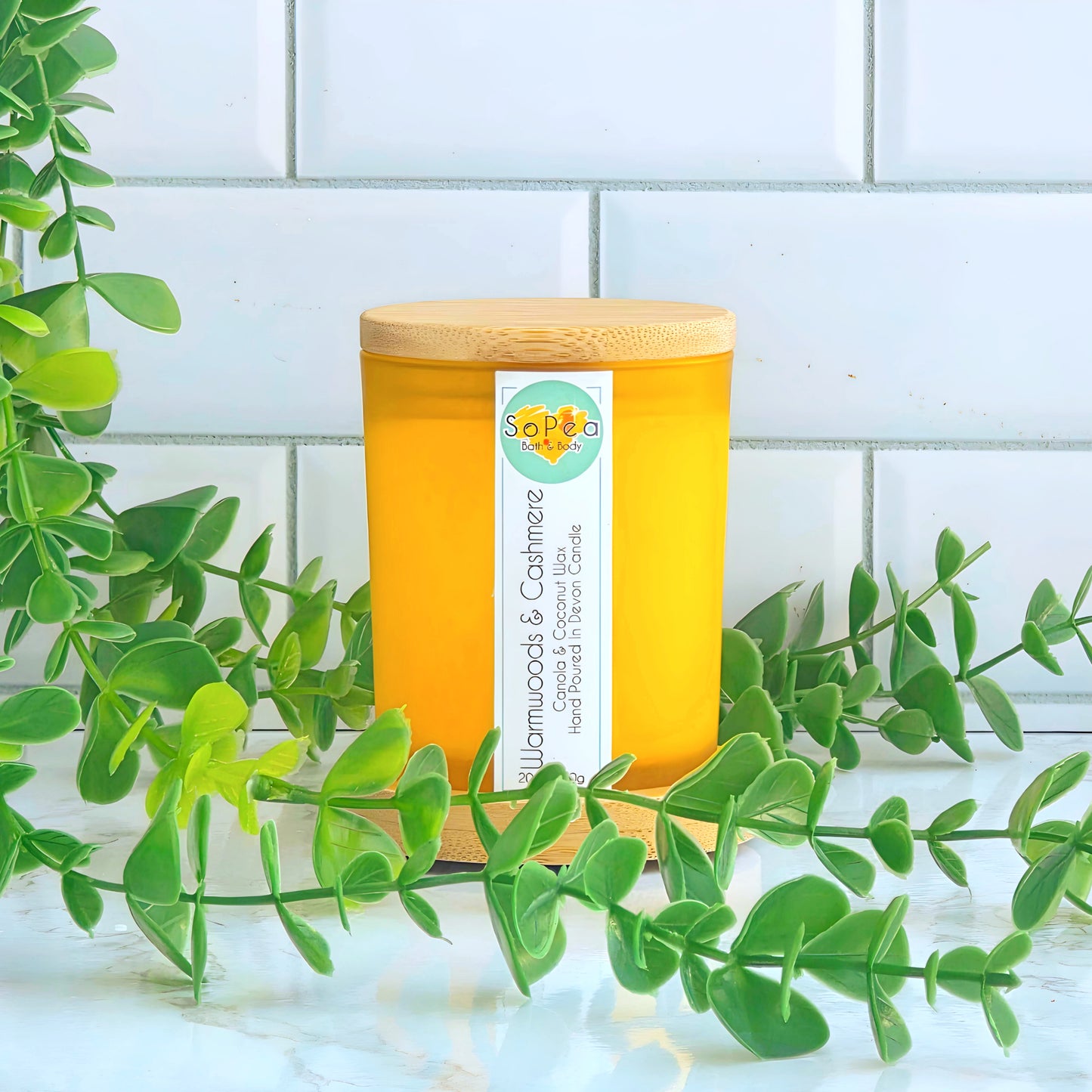 Warmwoods & Cashmere | 20cl Canola & Coconut Wax Candle