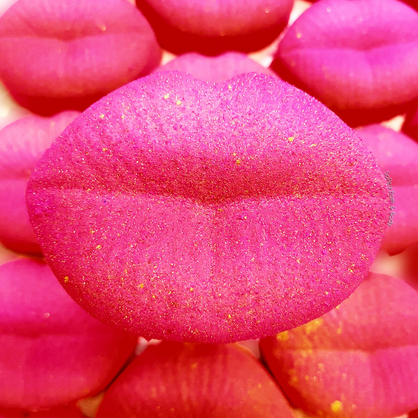 Kiss Me | Raspberry Prosecco Scented | Bath Bomb