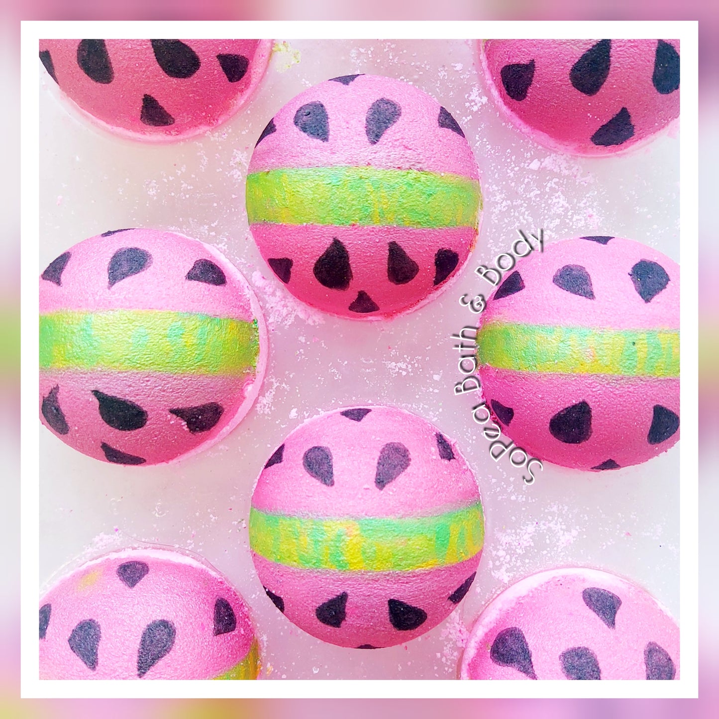 Juicy Watermelon Foaming Bubble Bath Bomb